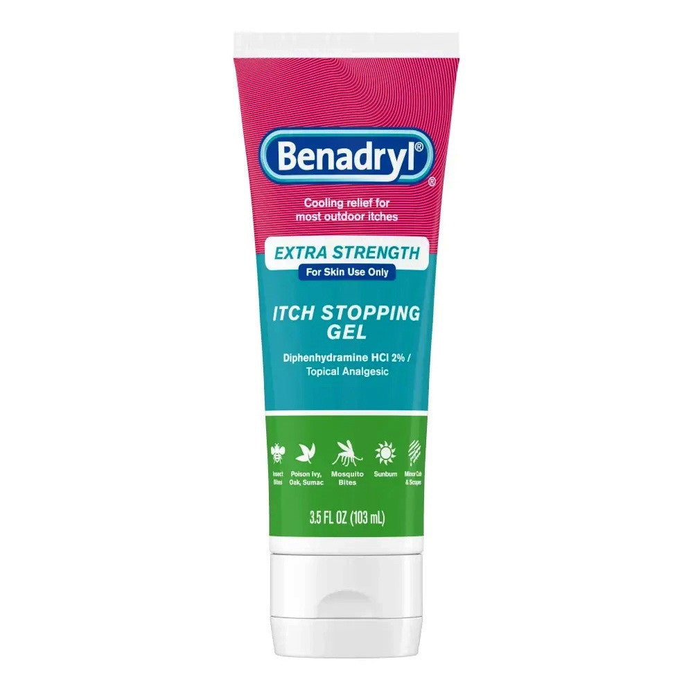 Benadryl Extra Strength Itch Stopping Gel, 3.5 Oz
